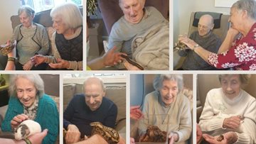 When the zoo came to Sheraton Court care home